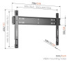 Vogels TVM 5705 Super Slim Fixed TV Wall Mount for 40" to 110" TVs (Black)