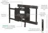 SANUS VLFS820-B2 40” to 90” Super Slim Full-Motion Premium TV Mount