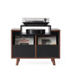 Norstone OSLO 800 HiFi Stand With Vinyl Storage Black/Walnut or White/Oak