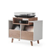 Norstone OSLO 800 HiFi Stand With Vinyl Storage Black/Walnut or White/Oak