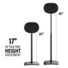 Open Box Sanus WSSE3A2 Height-Adjustable Speaker Stand for Sonos Era 300™ Black Pair