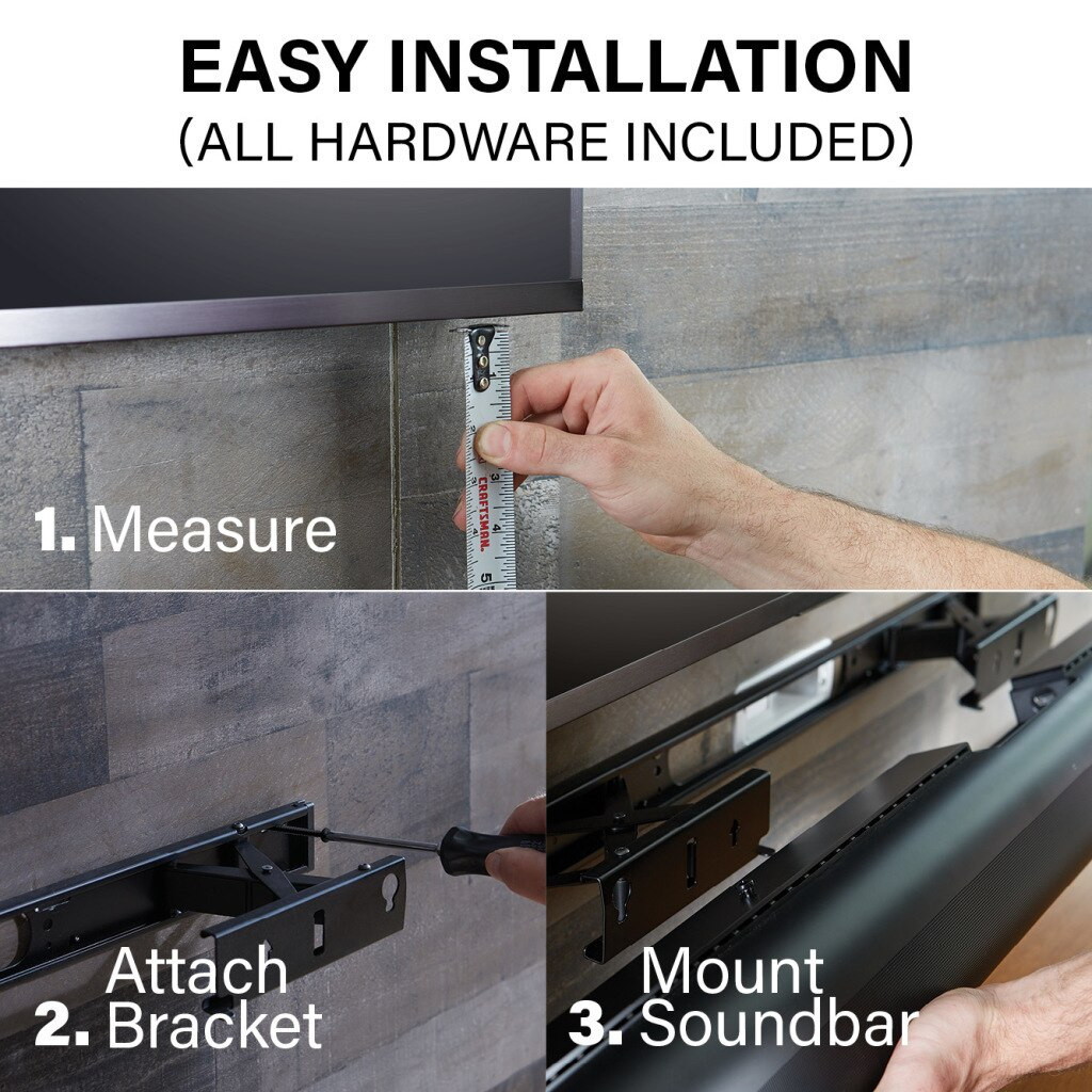 SANUS WSSAWM1 Extendable Soundbar Wall Mount For Sonos Arc/Arc