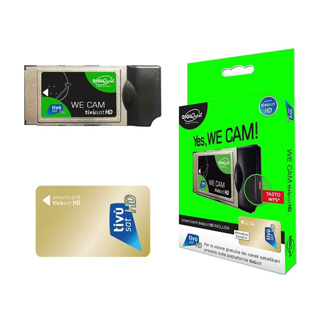 58600033 - Cam & Decoder - elettronicadefilippo srl - Smartcard Tivusat -  WE CAM Tivusat HD