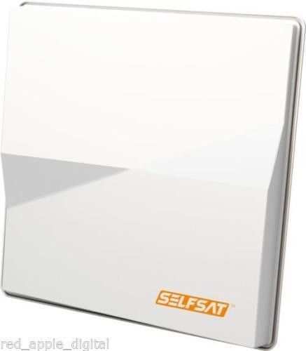 Antenne Satellite Plate Selfsat H50D4 - Quad LNB Pour 4 Tuners - Equivalent 80cm