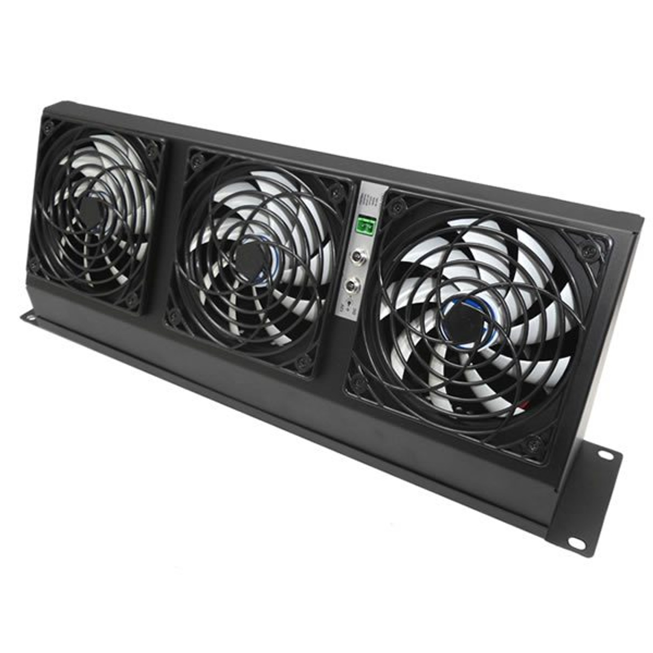 Penn Elcom 2U Rack Mountable Digital Thermostatically Quiet Fan Exhaust