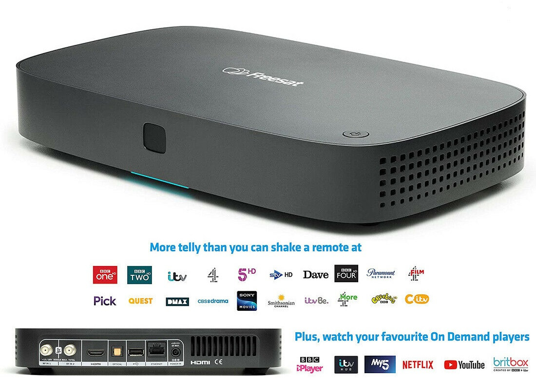 Freesat UHD4X Smart 4K Ultra HD 500GB Recordable Satellite Receiver