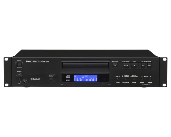 TASCAM CD-200BT CD Player With Bluetooth Receiver Optical & Coaxial Digital Out + RCA