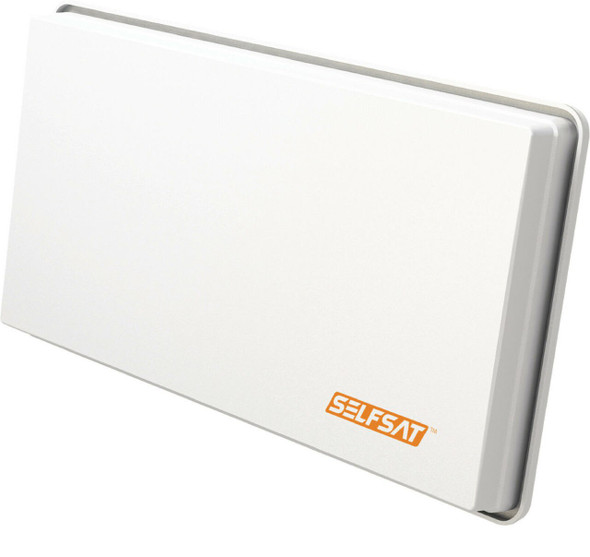 Selfsat H30D2 Discreet White Flat Twin Output Satellite Dish