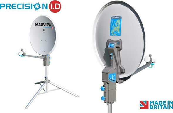 Maxview Precision I.D 55/65 or 75cm Caravan Satellite Dish Twin or Single LNB, Tripod, Carry Case