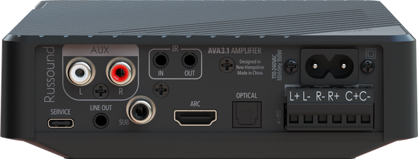 Russound AVA3.1 - 3.1-Channel Low-Profile Mini-AVR with HDMI