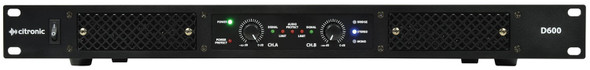 Citronic D-Series Class-D Power Amplifier 2×300W RMS Professional PA 1U
