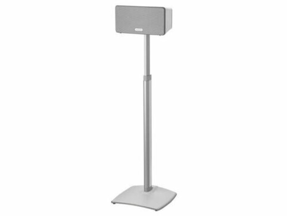 Pair of SANUS WSSA1-B2 Black or White Adjustable Floor Stand For Sonos Play ONE, 1 & 3