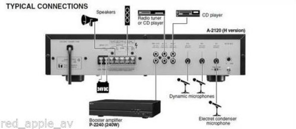 TOA Electronics A2240 100V Line 240W Professional Series Amplifier