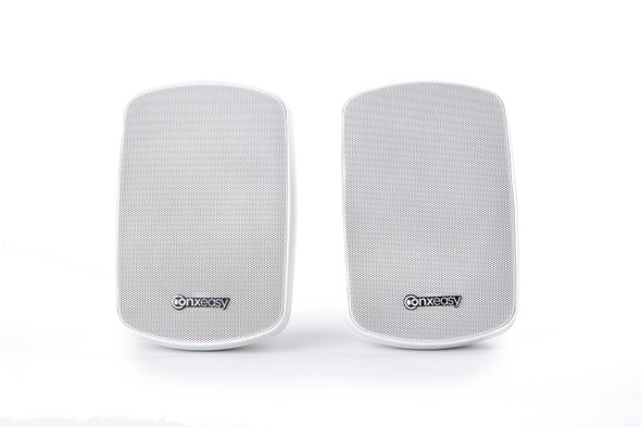 Pair Of ConXeasy SWA401 20W Speakers Built-in Amplifier And In-Wall Control Black or White Finish