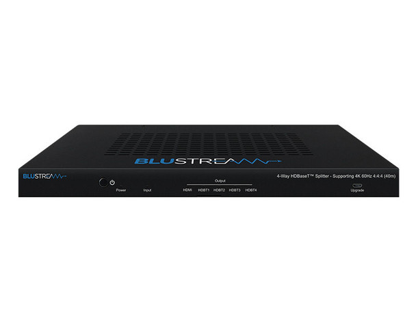 Blustream HSP14CS 4-Way HDBaseT™ CSC Splitter - 70m (4K 60Hz 4:4:4 up to 40m), Audio Breakout, EDID Management and HDMI Loop Out