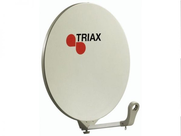 TRIAX DAP610/11 60cm Cream or Grey Solid Fibreglass Anti Rust Satellite Dish