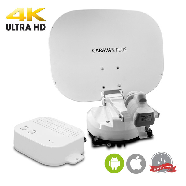 Selfsat Caravan Plus Single or Twin LNB fully automatic Satellite Antenna (iOS / Android Control)