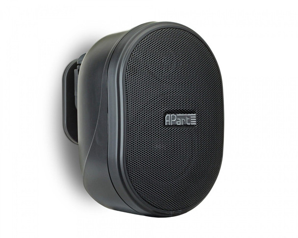 Pair Of APART OVO3T Black / White 100V/16Ω 40W 3" 2-Way Oval Speaker Inc Bracket