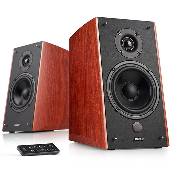 EDIFIER R2000DB 2.0 Speaker System with Bluetooth & Optical Input - Wood or Black Finish