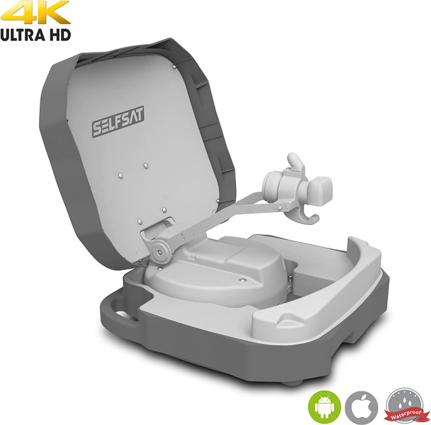 Selfsat iOS/Android Control Portable Fully Automatic Satellite Dish In Case