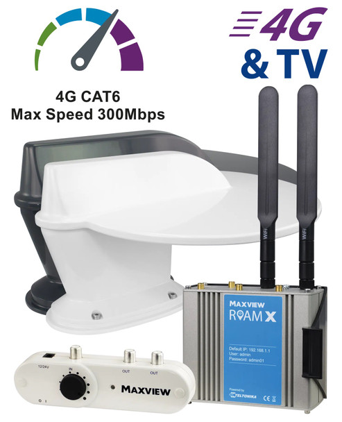 Maxview Roam X Combo WiFi Receiver and Terrestrial TV Aerial in One