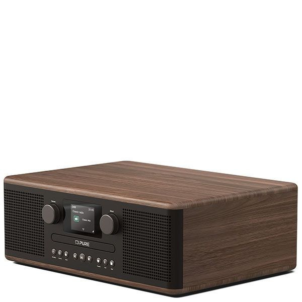 PURE Classic C-D6 DAB+/FM Radio with CD & Bluetooth - Coffee Black