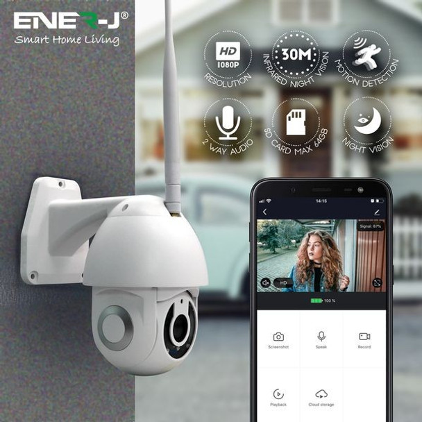 ENER-J SHA5295 Smart Wifi IP Outdoor Dome Camera IP65
