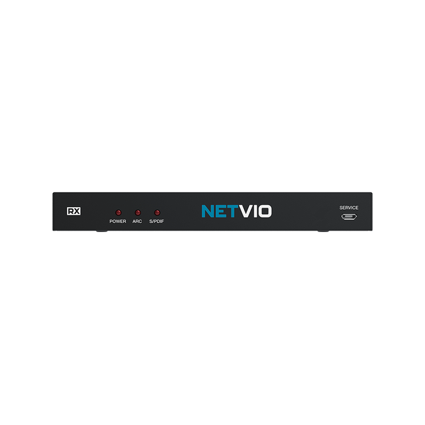 Netvio NET-RX-HT2-40-70-10 HDBaseT PoC Receiver (RX) with ARC, 2-Way IR, & RS-232- 4K/60 HDR, 1080P