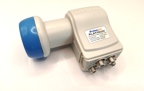 Primesat Platinum 0.1dB Quad 4 Output LNB 60dB Gain