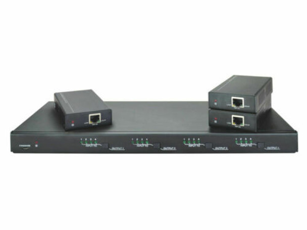 Triax HMX431 4K 4x4 HDMI Matrix Kit & 4 x Receivers (3 HDBaseT + 1 HDMI Outputs)