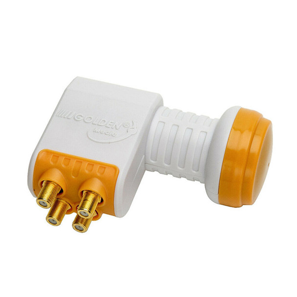 Golden Media GM204 Universal Quad LNB with Gold-Plated Contacts Full HD, 4K 0.1 dB