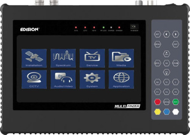 Edision Multi-Finder Messgerät für DVB-S/S2 DVB-T/T2 DVB-C H.265/HEVC 7Display