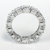 Platinum Prong Set CZ Rounds Eternity Band, 6.5 Ct TW