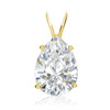 Pear Cubic Zirconia Classic Solitaire Pendant