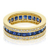 Giselle Triple Row Rounds & Princess Cut CZ Eternity Band
