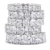 Cushion Cut Cubic Zirconia Eternity Band
