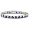 Largo Trillion Cubic Zirconia Tennis Bracelet