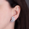 Cassandra Large Pear & Marquise Cluster CZ Earrings