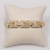 Melbourne Cushion with Rounds CZ Linked Bracelet