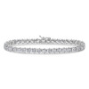Bar Link with Cubic Zirconia Rounds Tennis Bracelet