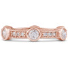 Ellie Pave with Bezel Rounds Stacking Eternity Band