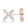 Rose gold CZ Monarch earrings