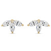 Bristol Cubic Zirconia Marquise Fan Cluster Earrings