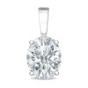 1.5 Carat Allure Oval Cubic Zirconia Solid Bail Solitaire Pendant