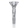 2.5 Ct Round Quinn Round w/ Channel Princess Sides CZ Solitaire Ring