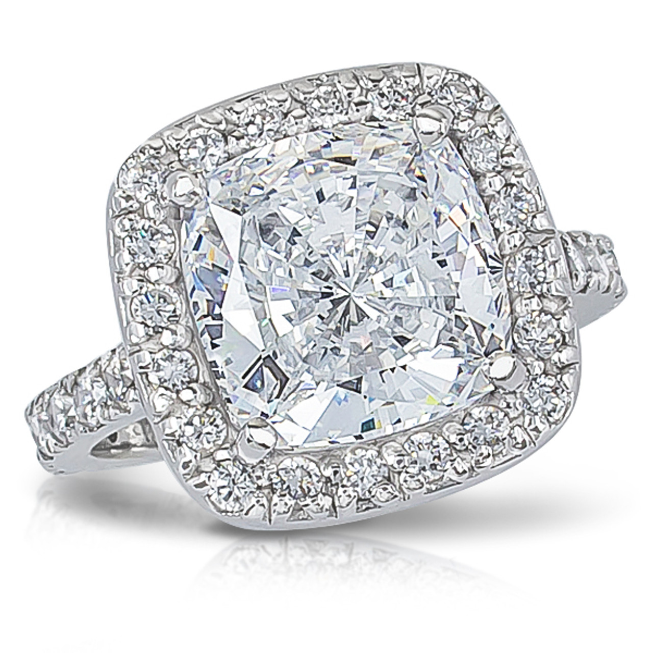 round cushion cut engagement rings solitaire