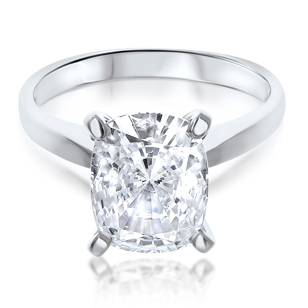 cathedral solitaire engagement ring