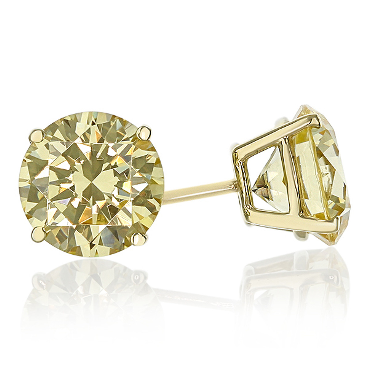 Yellow Diamond Earrings  Midas Jewellery