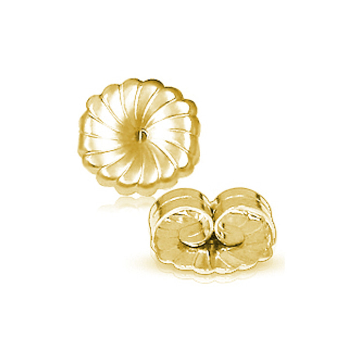 14K Gold Earring Backs - 14K Yellow Gold