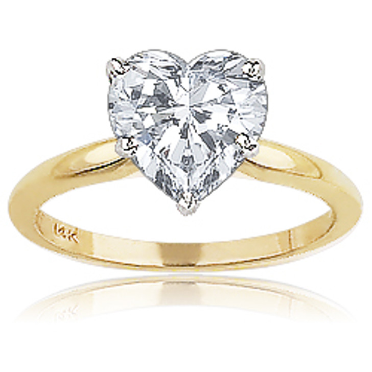 2.32 Carat Heart Shaped Natural Diamond Engagement Ring – Happy Jewelers